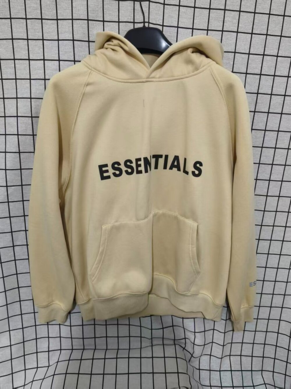 Fear of God Essentials Beige Hoodie Sweatshirt Unisex Size S